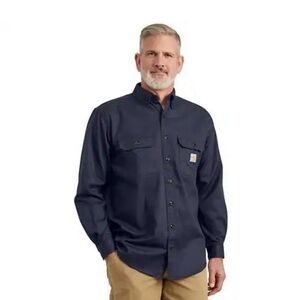Carhartt Men's Dark navy Casual Button Down Shirt